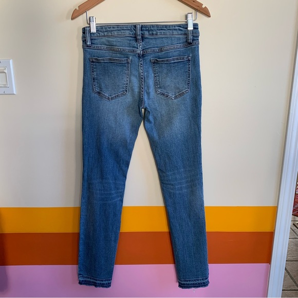 free people KENTUCKY BLUE  Slit Raw
Hem Jeans . - Picture 5 of 7